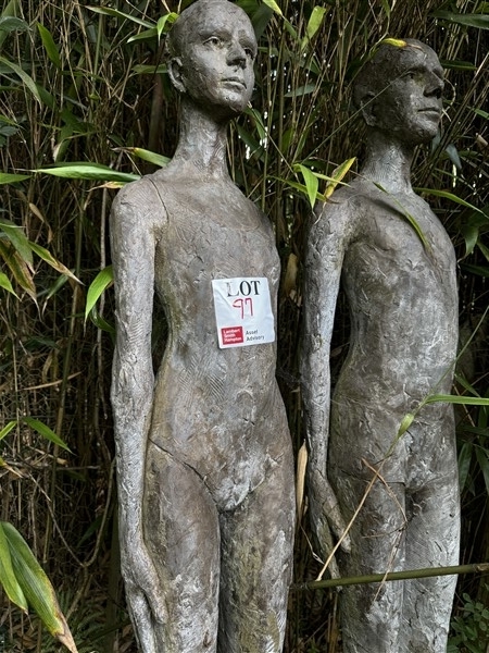 Artwork by Carol Peace, Allies, Made of bronze sculpture