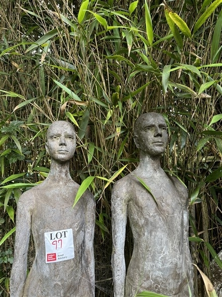 Artwork by Carol Peace, Allies, Made of bronze sculpture