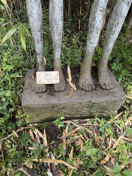 Artwork by Carol Peace, Allies, Made of bronze sculpture