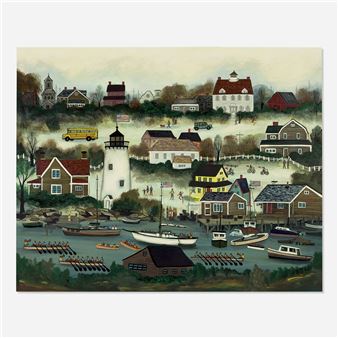 Rowing Past the Lighthouse - Janet Munro