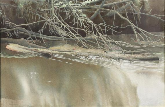 Leon Leenders | Lente aan de oever van de Nete (1987) | MutualArt
