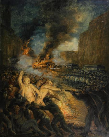 Oproer by Lode Sebregts, 1987