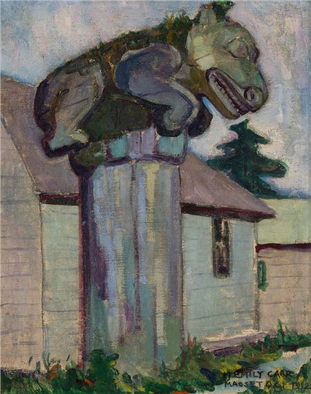 Masset, Q.C.I by Emily Carr, dated 1912