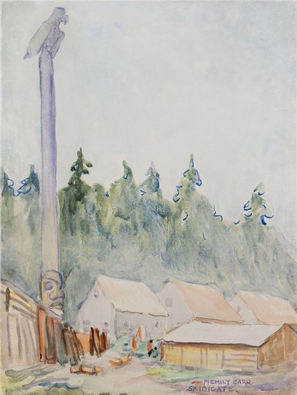 Skidegate by Emily Carr, 1912