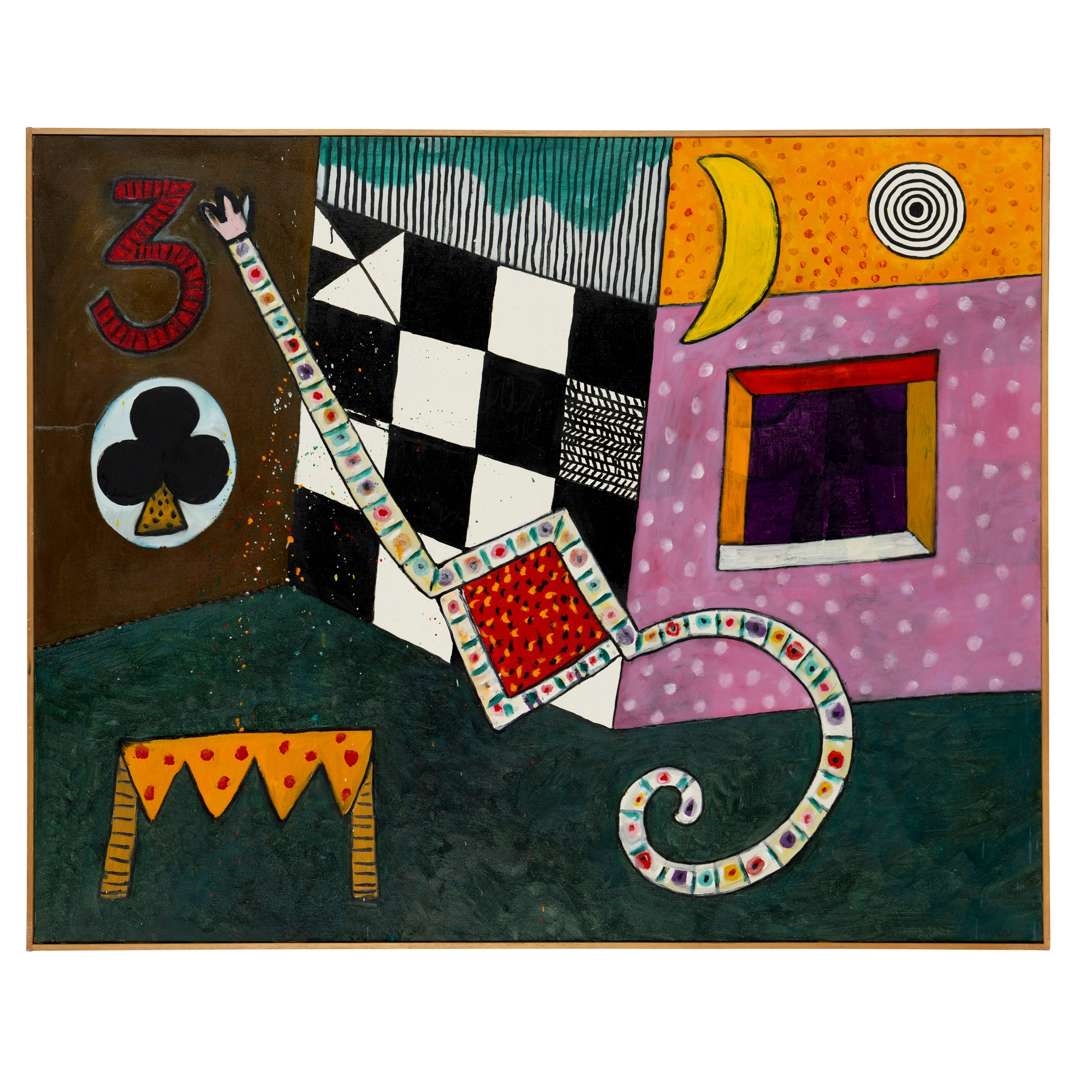 Artwork by Alan Davie, SETTING FOR MAGICIAN NO.2, 1971 (OPUS 0.663), Made of oil on canvas