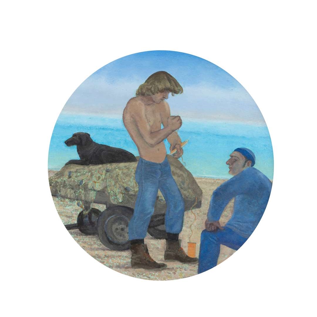 Laetitia Yhap | TIMMY FILING A NEEDLE WITH BESS, 1980 | MutualArt