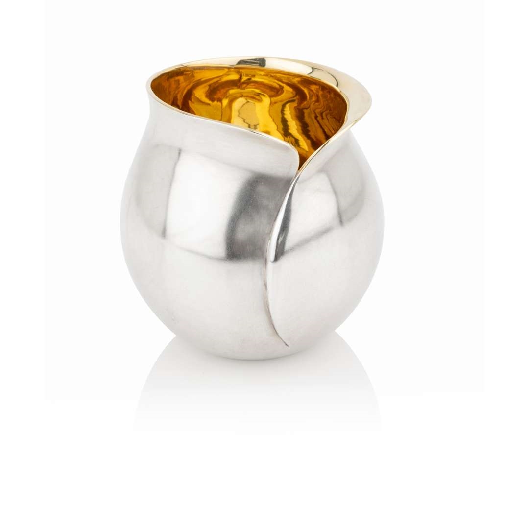 Artwork by Jessica Jue, TULIP BEAKER, 2018, Made of silver and gilt