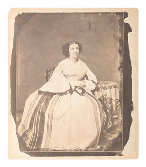 Lola Montez
MEADE, Charles R. (1827-1858) & MEADE, Henry W.M. (1822-1865), photographers. Salted paper print from a calotype negative of Lola Montez (1821-1861 - Charles Richard Meade