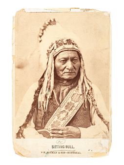 Sitting Bull
NOTMAN, William (1826-1891), photographer. Cabinet card of Sitting Bull. Montreal, Canada: Wm. Notman & Son, ca 1885 - William Otman