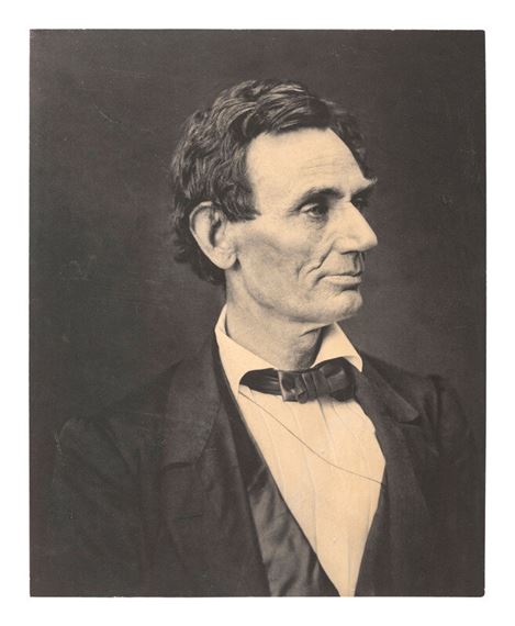 Abraham Lincoln
[LINCOLN, Abraham (1809-1865)]. HESLER, Alexander (1823-1895), photographer. Mammoth plate platinum photograph of Abraham Lincoln. George B. Ayres, printer, 1897 - Alexander Hesler