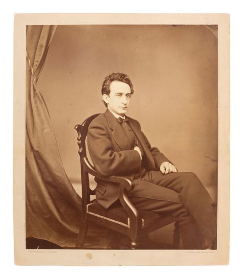 Abraham Lincoln
[BOOTH, EDWIN T. (1833-1893)]. GUTEKUNST, Frederick (1831-1917), photographer. Rare, mammoth plate studio portrait of Booth. Philadelphia: 1873 - Frederick Gutekunst