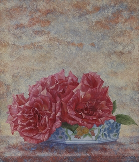 Artwork by Akiyoshi Takada, rose, Made of oil on canvas