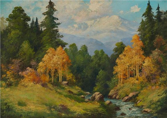 Forest stream by Willard Page