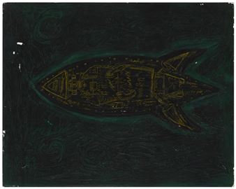 Abstracted rocket ship - Cat Butler