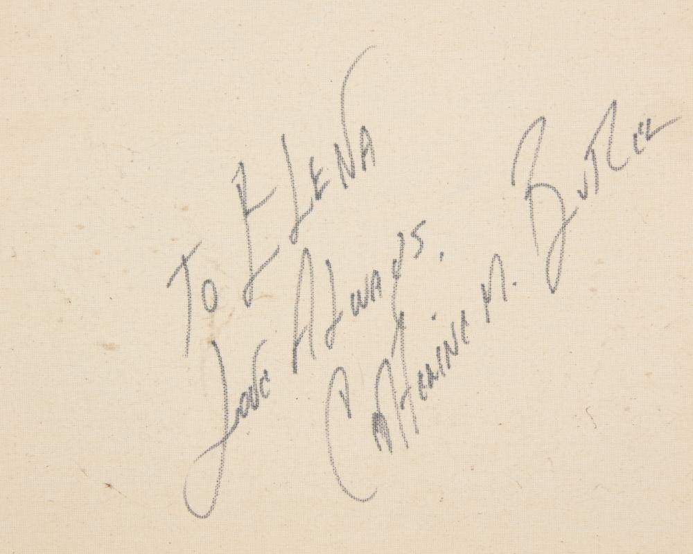 Artwork by Cat Butler, Abstracted rocket ship