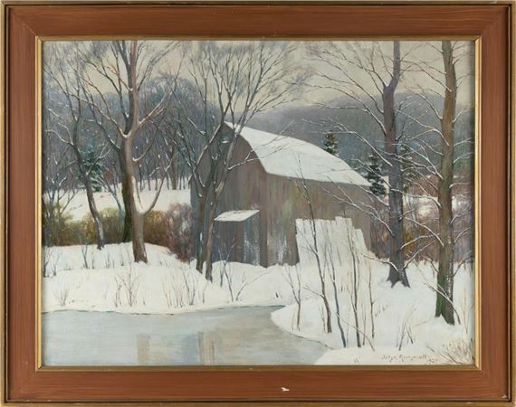 Barn under a blanket of snow - John Rummell