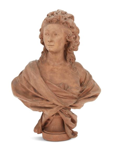 Napoleon III Terracotta Bust of Anne d'Arpajon, Comtesse de Noailles - Guillaume Coustou II