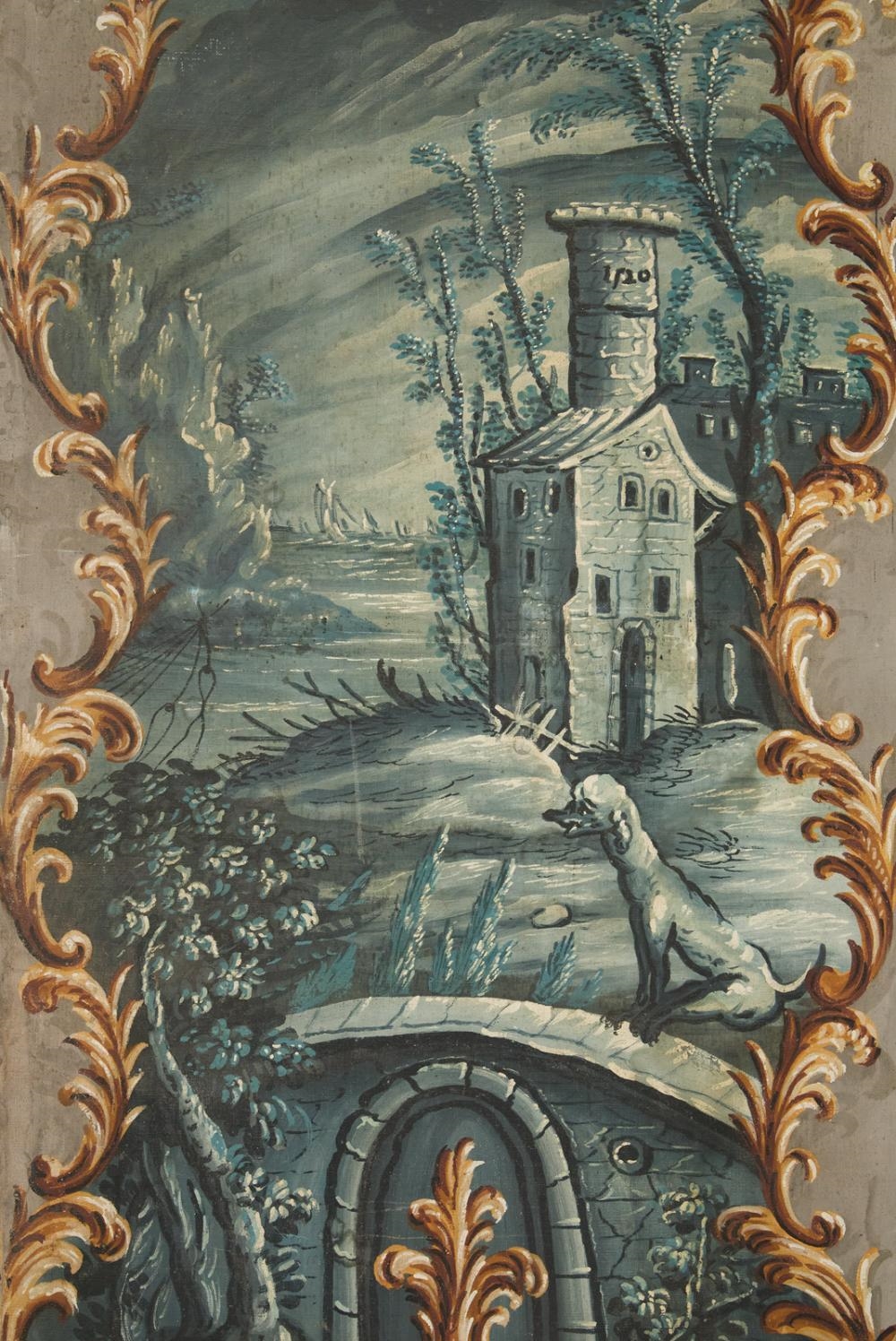 French School, 18th Century | French Rococo Four-Panel Screen | MutualArt