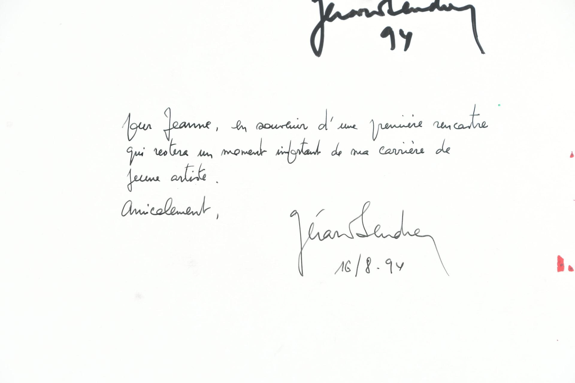 Artwork by Gérard Sendrey, personnage aux mains jaune, Made of Paint on paper