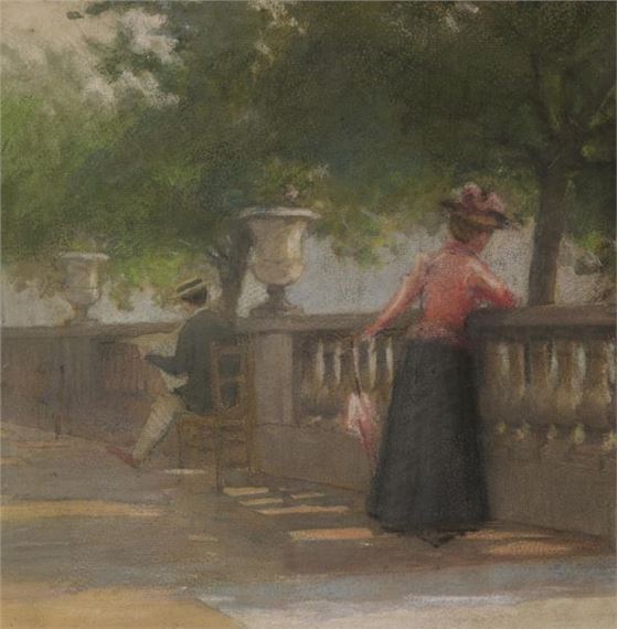 Balustrade in the Luxembourg Gardens, Paris - Louis Petit