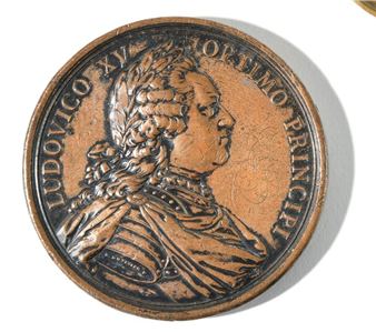 Obverse: "Ludovico XV - Optimo - Principi". - B. Duvivier