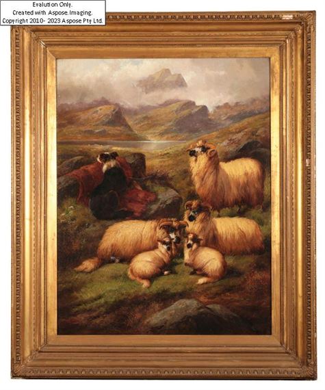 Alfred Morris | Highland Sheep | MutualArt