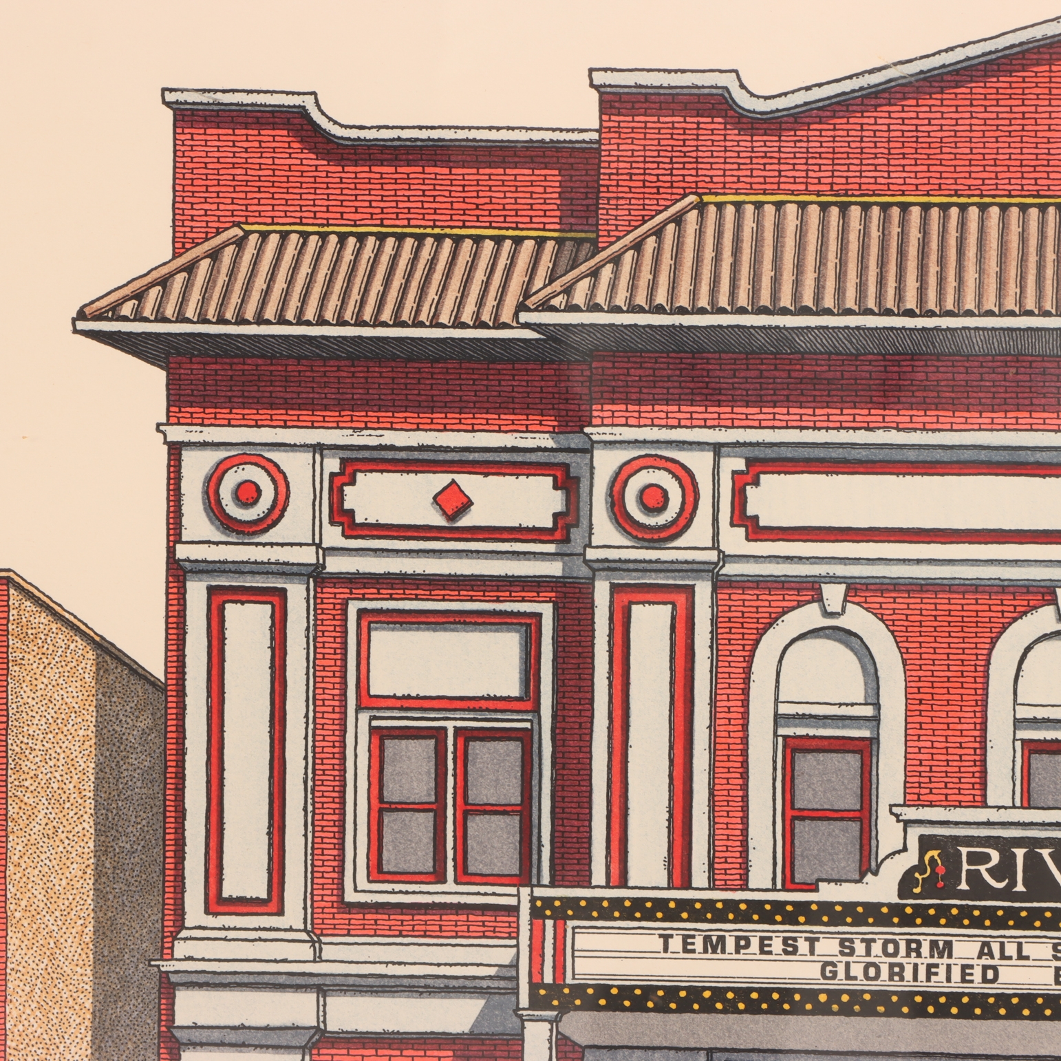Allen Koss | Rivoli depicting the old New York theater oil and ...