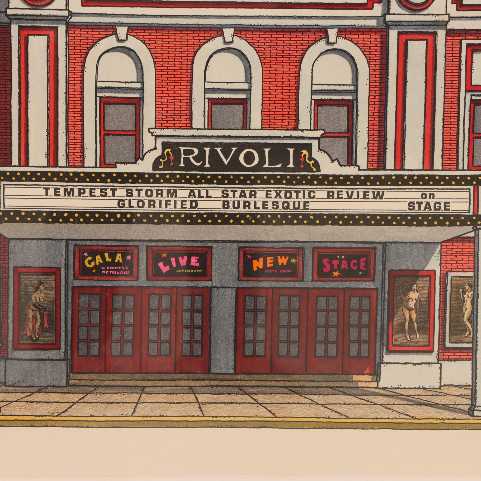 Allen Koss | Rivoli depicting the old New York theater oil and ...