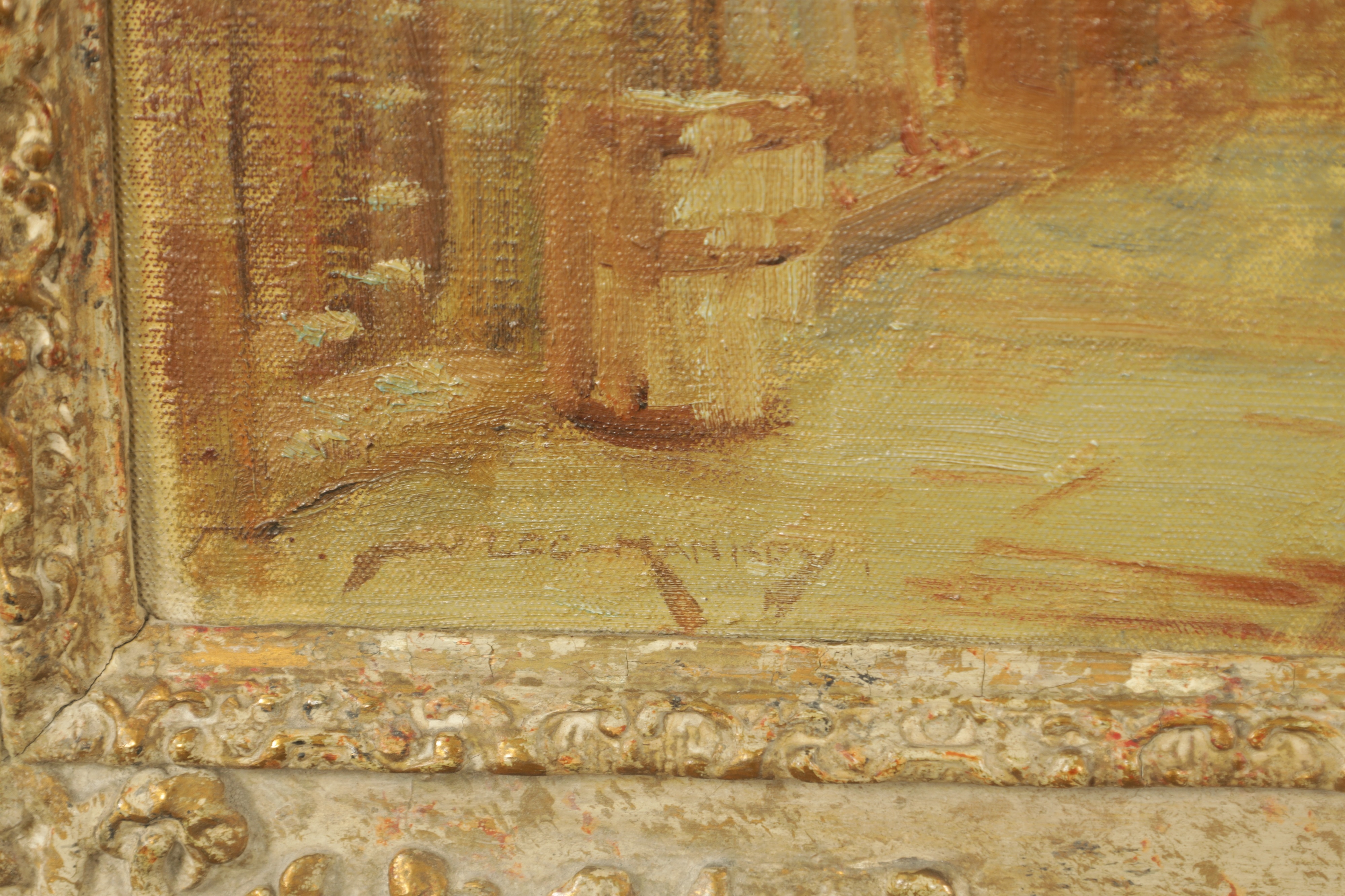 Artwork by William Lee-Hankey, HANKEY (1869-1952) OIL ON CANVAS A BUSY FRENCH MARKET SCENE, Made of OIL ON CANVAS