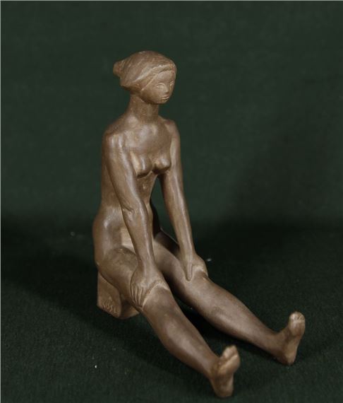 Ülő lány, 1970-es évek - Rábainé Kiss Lenke