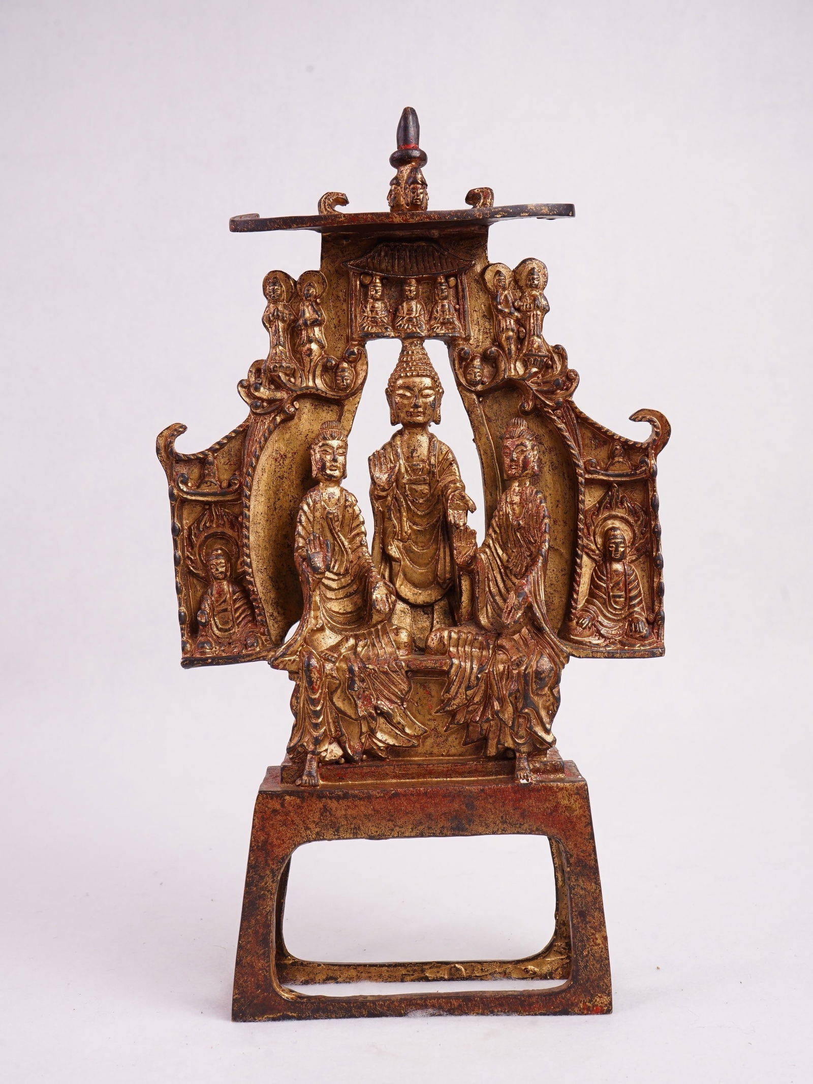 Chinese School | Antique Chinese Gilt Bronze Figure of Shakyamuni ...