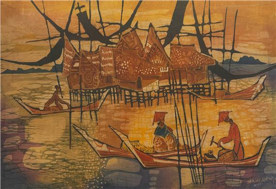 Fishing Village, 1970’s - Tan Thean Song