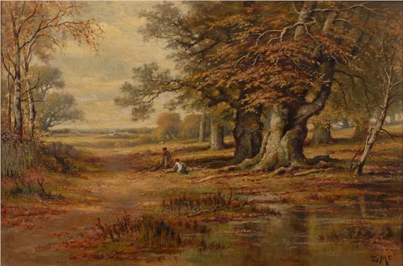 November Leaves near Taplow by J. McIntyre