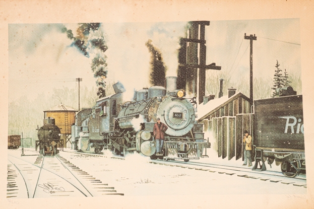 Jan Rons | four limited edition railway scene prints mounted on boards ...