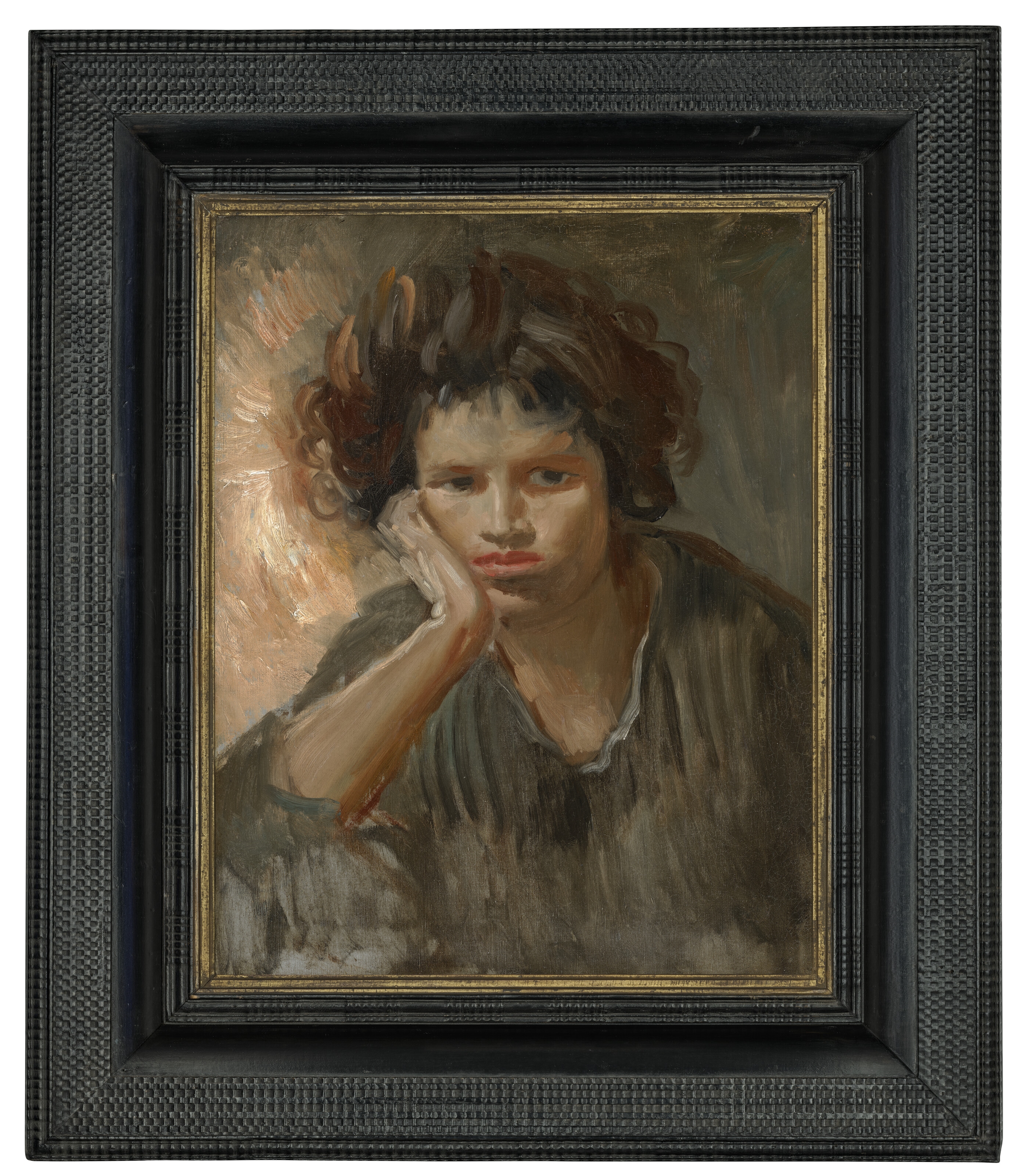 Artwork by Augustus Edwin John, Woman in the Tent, Made of oil on canvas