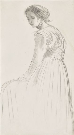 Portrait of Dorelia wearing a head scarf