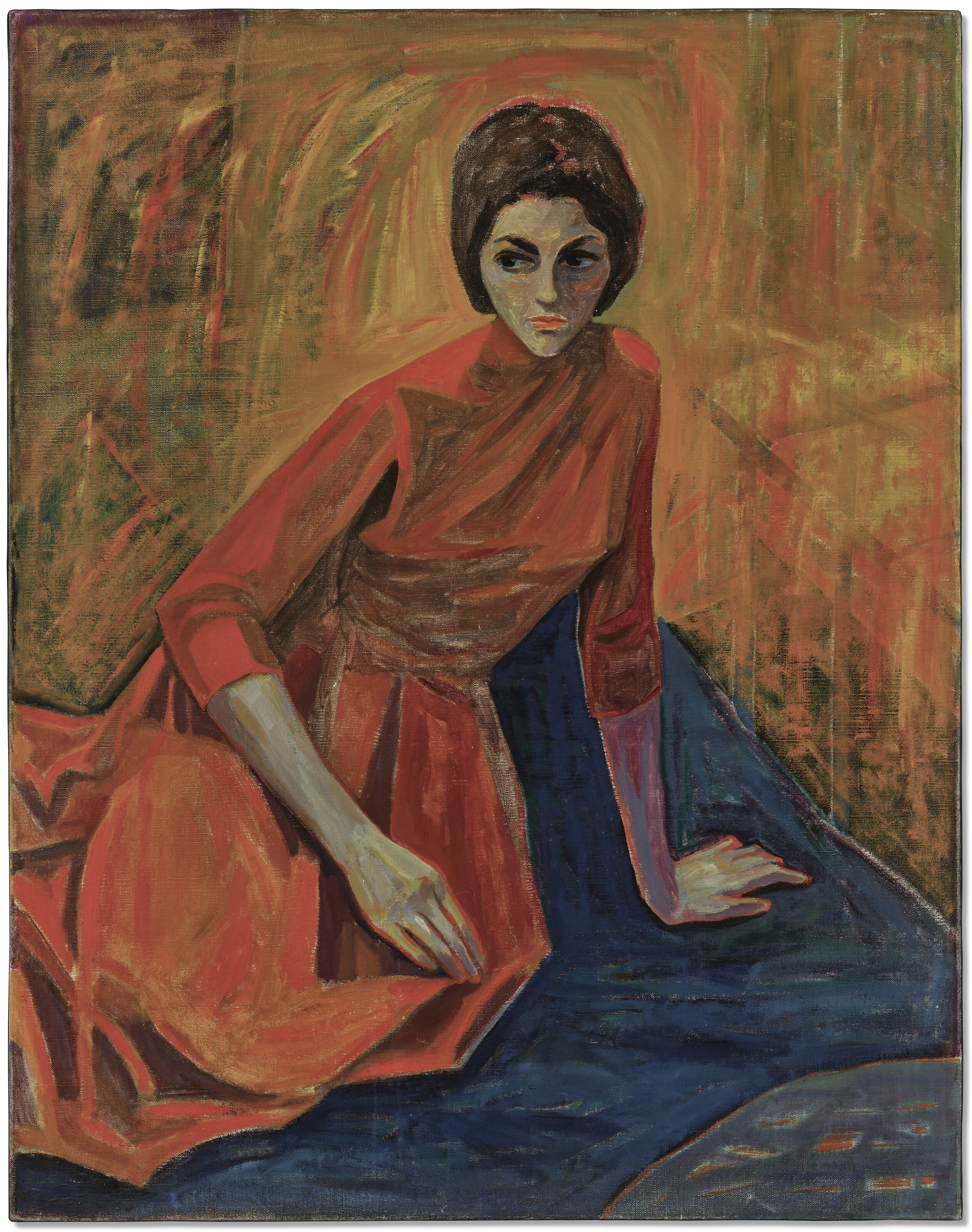 Mahmoud Sabri | Portrait of Basima Al Bahrani (1955) | MutualArt