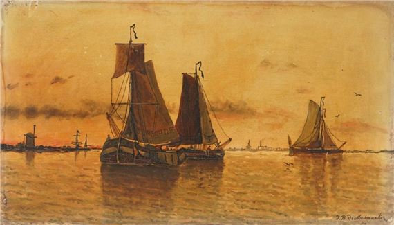 Jean Baptiste | DEMESMAEKER Jean-Baptiste Sailboats at sea | MutualArt
