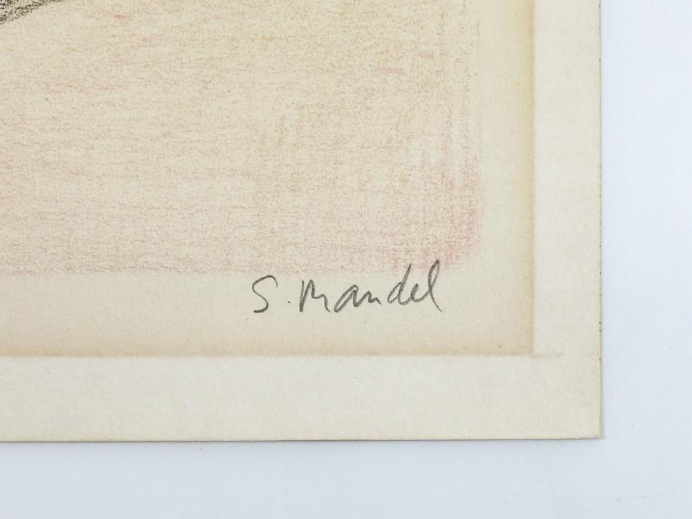 Artwork by S. Mandel, S. Mandel Lithograph Pencil Signed & Numbered 116/275, Made of Lithograph Pencil