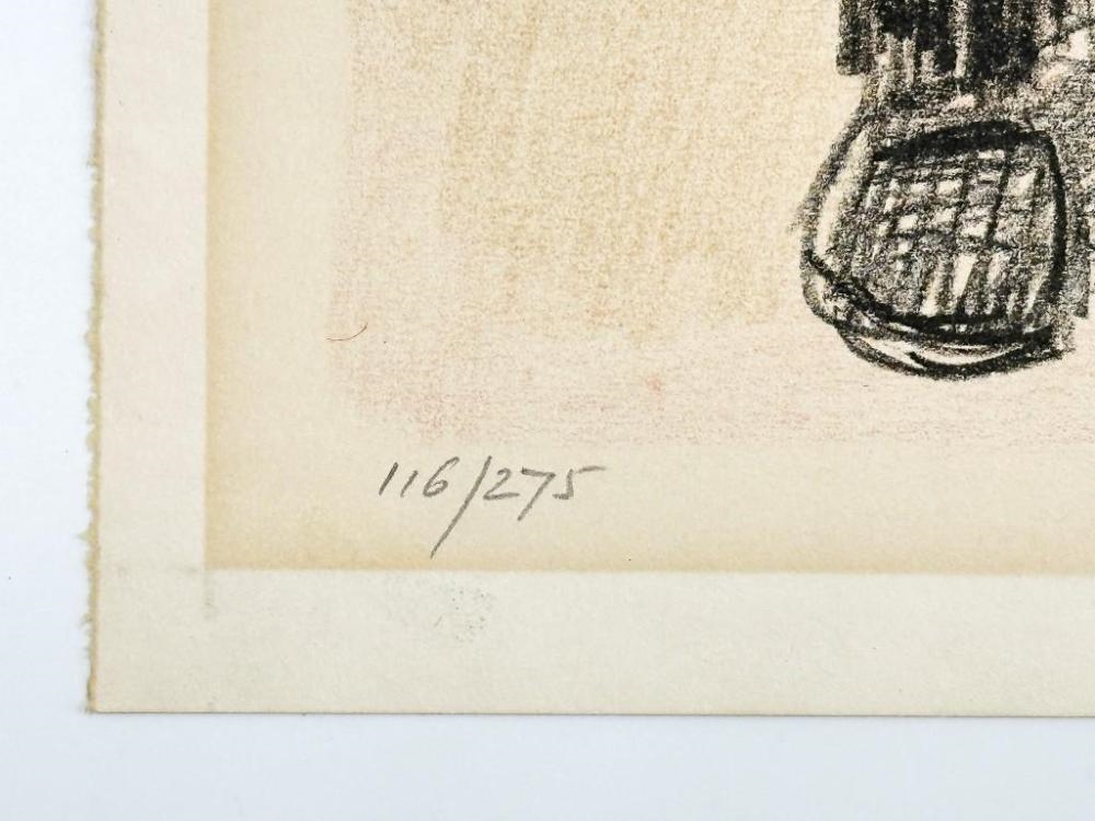 Artwork by S. Mandel, S. Mandel Lithograph Pencil Signed & Numbered 116/275, Made of Lithograph Pencil