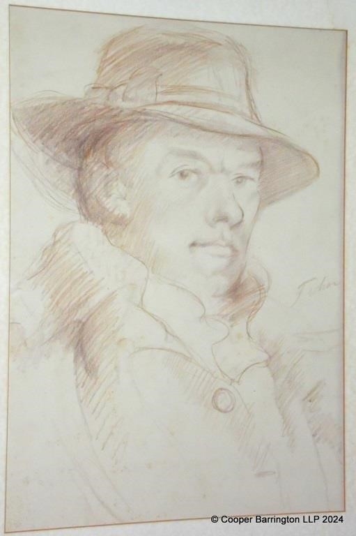 Augustus Edwin John | Augustus John Portrait Drawing | MutualArt