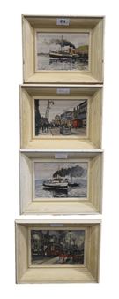 GLASGOW TRAMS AND STEAMERS - Robin Harvey Wyllie