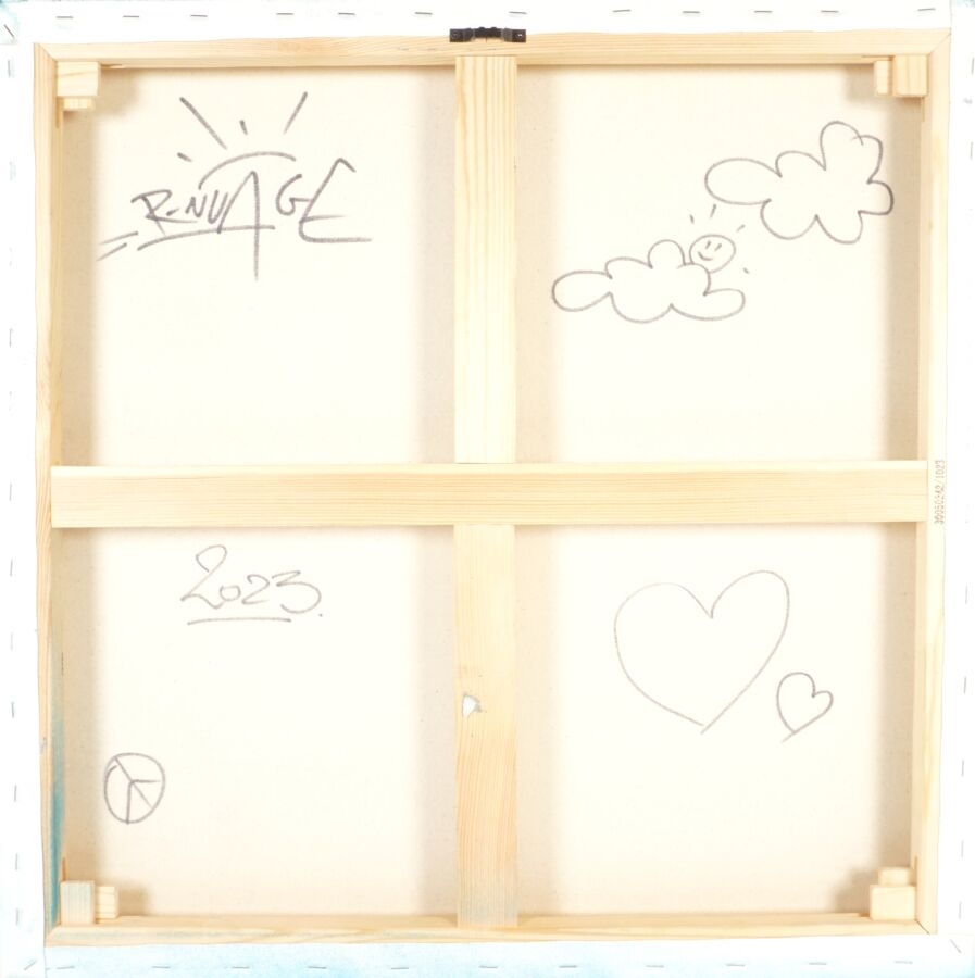 Artwork by R.Nuage, On naît pas des moutons, Made of Stencil on canvas