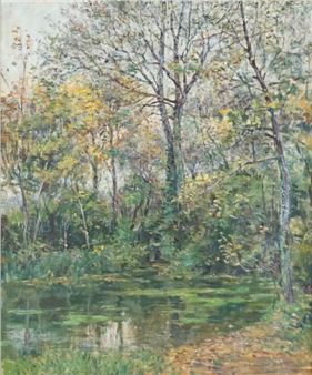 Étang dans la forêt - Leon Leclerc