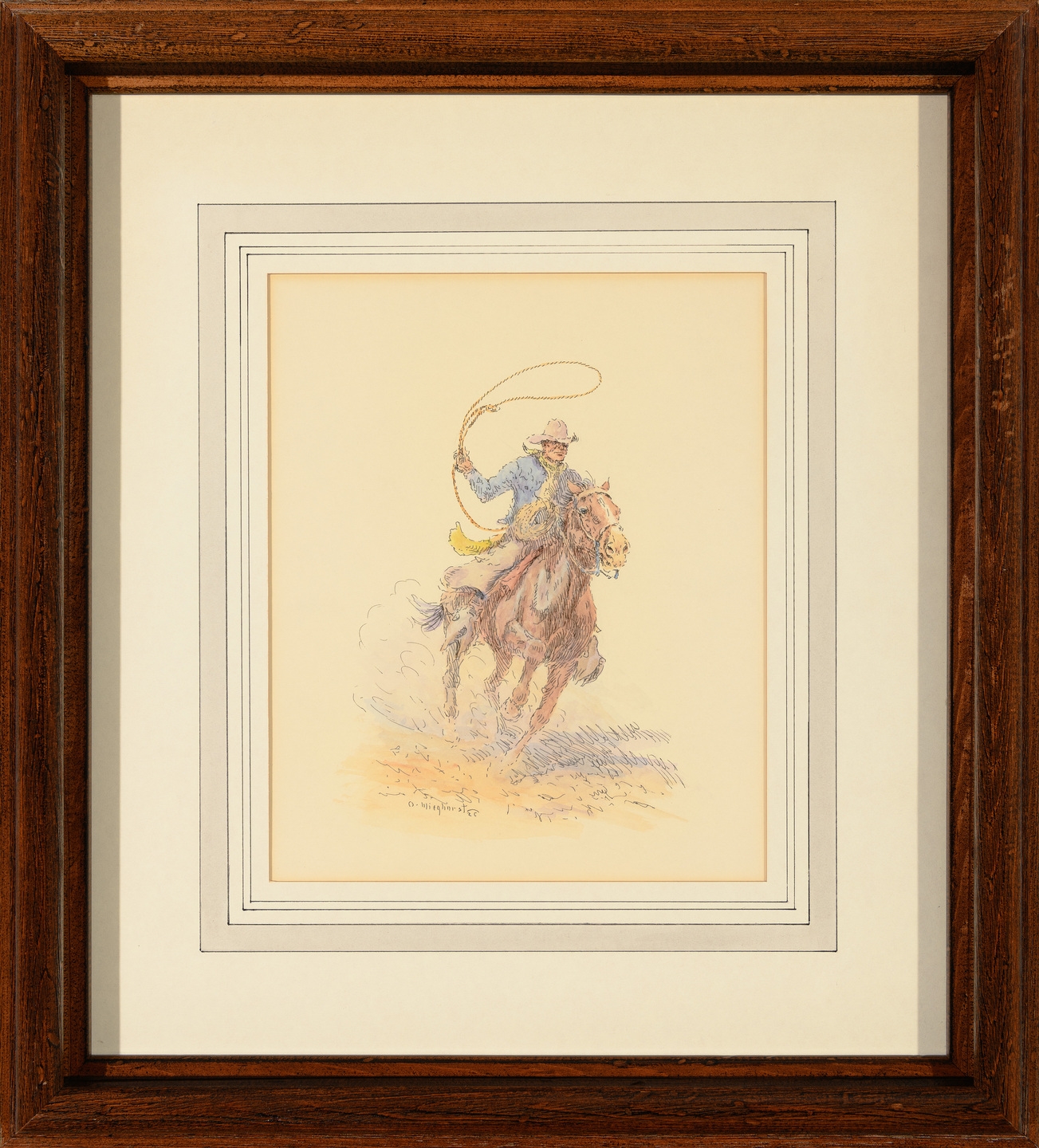 Olaf Wieghorst | Cowboy with Lasso | MutualArt