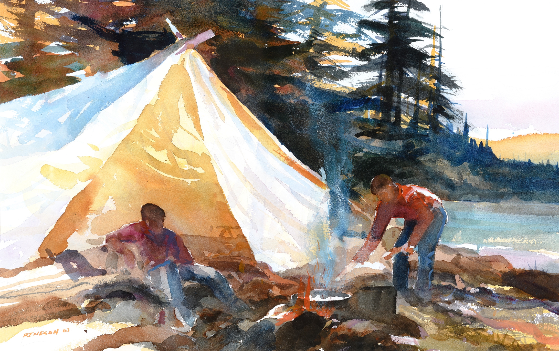 Chet Reneson | By the Campfire (2003) | MutualArt