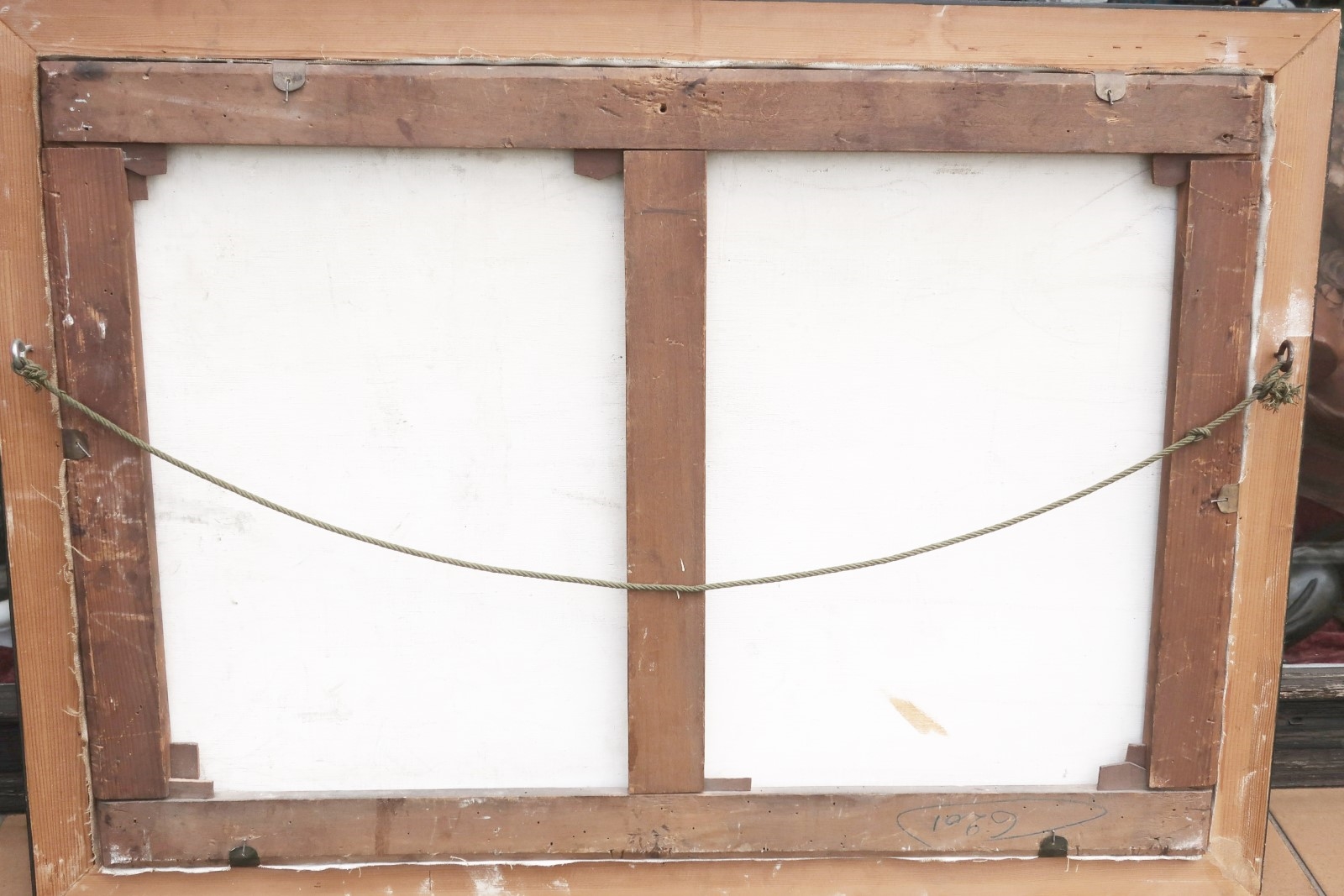 Artwork by Louis Marie D.r.robbe, Louis Marie D.R.Robbe (1806-1887) "Cow with sheep in a stable, Made of oil on canvas