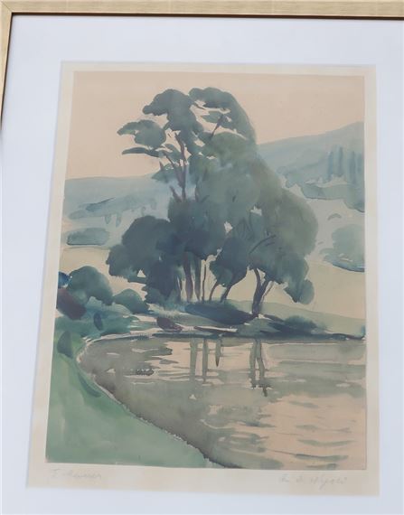 Ernst Meurer (1884-1956) "An der Nagold - Ernst Meurer