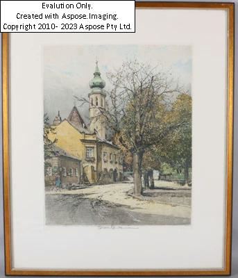 (Wien 1914-2002) "Grinzing" by Robert Kasimir