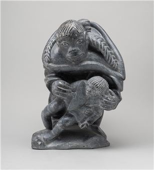 Levi Komak, Povungnituk, 16 1/2 x 16 x 10 in. (41.9 x 40.6 x 25.4 cm - Levi Komak